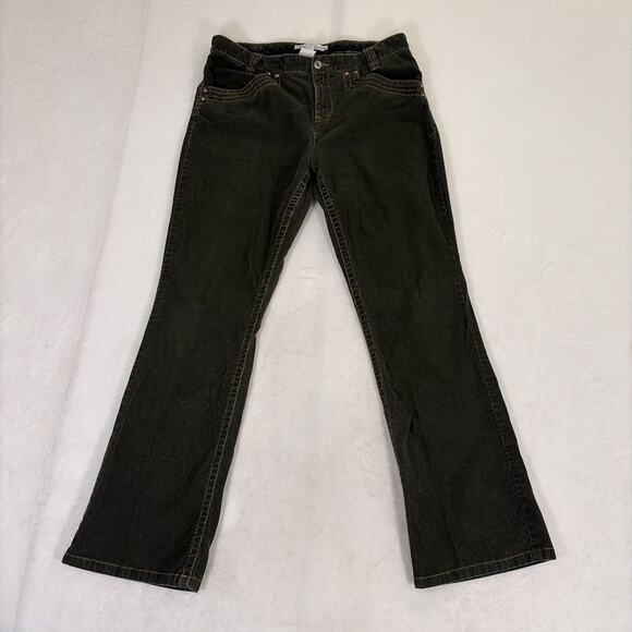 Tommy Hilfiger Women's Corduroy Hispter Boot Pants Sz. 12 Green Benfits Charity - Picture 1 of 11